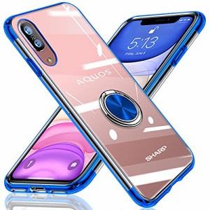 AQUOS sense3 ケースクリア リング sense3 basic shv48 / sense3 Lite リング付き ケース SH-02M /