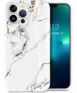 GVIEWIN iPhone13Promax ケース 大理石 6.7 インチ 指紋防止 黄変なし TPU素材 耐衝撃性 柔軟性 耐傷性の13Pro m