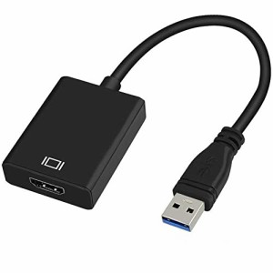 USB HDMI 変換 アダプタ USB HDMI ケーブル 5Gbps高速伝送 ディスプレイアダプタ 1080P 音声出力 USB3.0 HDMI
