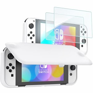 Procase Switch 有機ELモデル/OLED 2021フリップケース「フィルム２枚付き」、スリム ソフトTPU カバー 耐衝撃 保護カバー‐