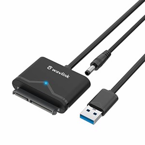 WAVLINK SATA USB3.0 変換ケーブル 2.5インチ HDD SSD/3.5インチ HDD用 高速転送 UASP対応 最大18TB 電源