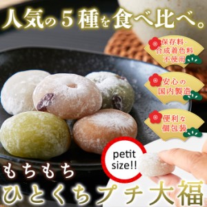 送料無料 ひとくちプチ大福アソート5種1kg(250g×4袋) 個包装 大容量 お徳用 スイーツ 和菓子 詰め合わせ 一口サイズ プチ大福 ミニ大福 