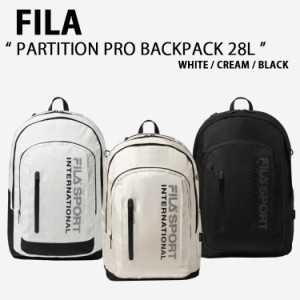 FILA フィラ リュック PARTITION PRO BACKPACK FS3BPF5001X パーティションPROバックパック リュックサック かばん ロゴ ブラック クリー