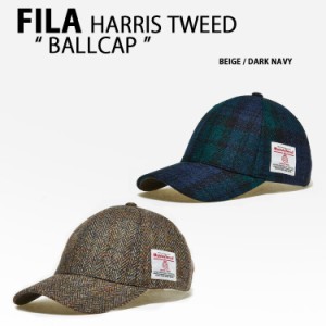 FILA フィラ HarrisTweed ハリスツイード キャップ BALLCAP FS3CPE6309X BEIGE DARK NAVY