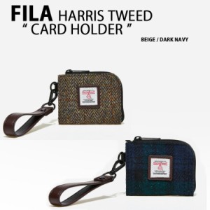FILA フィラ HarrisTweed ハリスツイード カードホルダー CARD HOLDER FS3WLE6301X BEIGE DARK NAVY 