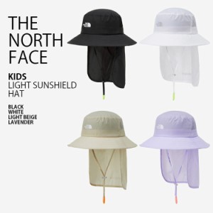THE NORTH FACE ノースフェイス キッズ バケットハット KIDS LIGHT SUNSHIELD HAT ハット 帽子 あごひも付き 子供用 NE3HP07R/S/T/U