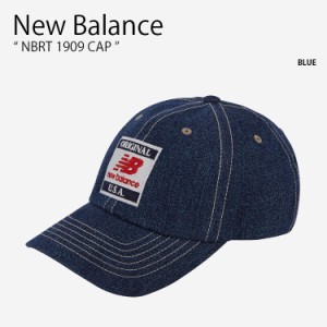 New Balance ニューバランス ベースボールキャップ NBRT 1909 CAP キャップ 帽子 ブルー デニム メンズ レディース NBGDDSR303