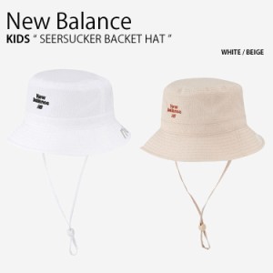 New Balance ニューバランス キッズ バケットハット SEERSUCKER BACKET HAT シアサッカー バケット ハット 帽子 子供用 NK8BDS206U