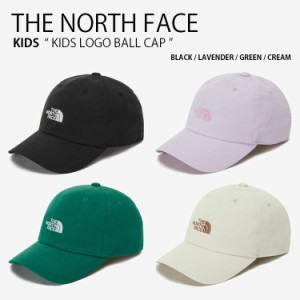 THE NORTH FACE ノースフェイス キッズ ベースボールキャップ KIDS LOGO BALL CAP ロゴ 帽子 コットンキャップ 子供用 NE3CP00R/S/T/U