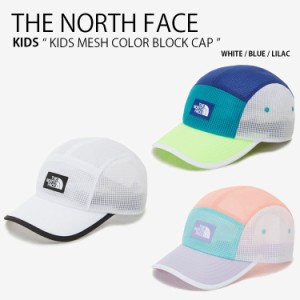 THE NORTH FACE ノースフェイス キッズ ベースボールキャップ KIDS MESH COLOR BLOCK CAP メッシュ キャップ 帽子 子供用 NE3CP02W/X/Y