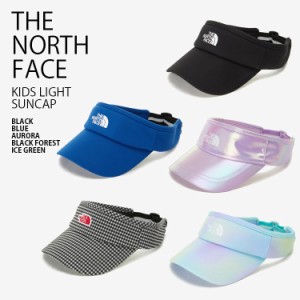 THE NORTH FACE ノースフェイス キッズ サンバイザー KIDS LIGHT SUNCAP ライト サンキャップ 帽子 ロゴ 子供用 NE3CP03R/S/T/U/V