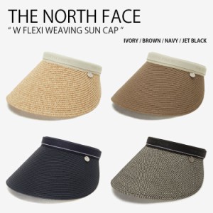 THE NORTH FACE ノースフェイス レディース サンバイザー W FLEXI WEAVING SUN CAP サンキャップ つば広 UVカット 女性用 NE3CP09A/B/C/D