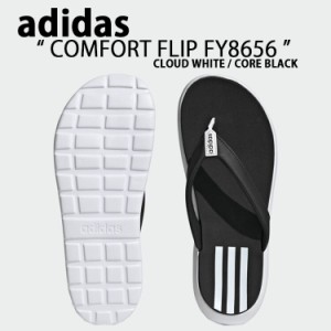 adidas アディダス ビーチサンダル COMFORT FLIP SANDAL FY8656 コンフォートフリップ WHITE BLACK