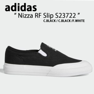 adidas アディダス スリッポン スニーカー NIZZA RF SLIP S23722 CORE BLACK FOOTWEAR WHITE 