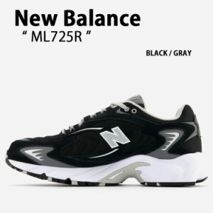 New Balance ニューバランス スニーカー ML725R NEWBALANCE ML725 BLACK GRAY シューズ ダッドシューズ レザー 本革 