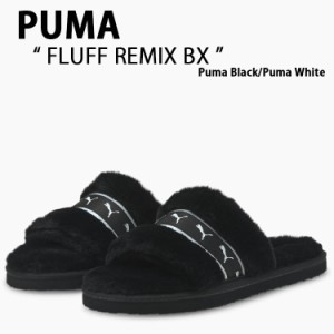 PUMA プーマ サンダル Fluff Remix BX BLACK ブラック シャワーサンダル スリッパ メンズ レディース 男性用 女性用 38534601【中古】未