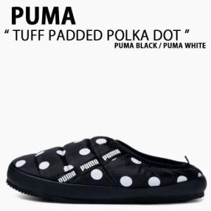 PUMA プーマ ミュール TUFF PADDED POLKA DOT BLACK 39219201 タフ パデット ポルカ ドット スリッポン シューズ サンダル スリッパ 上履