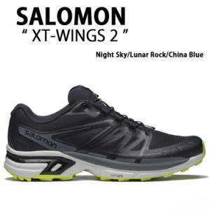 SALOMON サロモン スニーカー XT-WINGS 2 L47105000 シューズ Night Sky Lunar Rock China Blue XT-ウィングス ブラック メンズ レディー