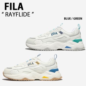 FILA フィラ スニーカー RAYFLIDE 1RM02120E_138/143 WHITE BLUE GREEN レイフライド ホワイト メンズ レディース 男性用 女性用