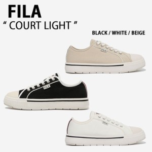 FILA フィラ スニーカー COURT LIGHT 1TM01781F BLACK WHITE BEIGE コートライト メンズ レディース 男性用 女性用