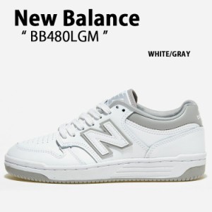 New Balance ニューバランス スニーカー NEWBALANCE BB480 BB480LGM WHITE GRAY 本革 