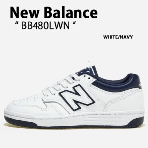 New Balance ニューバランス スニーカー NEWBALANCE BB480 BB480LWN WHITE NAVY 本革
