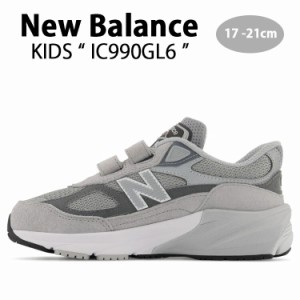 New Balance ニューバランス キッズ スニーカー NewBalance IC990GL2 GRAY WHITE キッズスニーカー