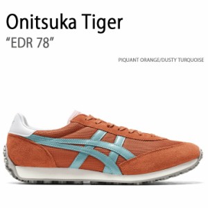 Onitsuka Tiger オニツカタイガー スニーカー EDR 78 PIQUANT ORANGE DUSTY TURQUOIS イーディーアール 78