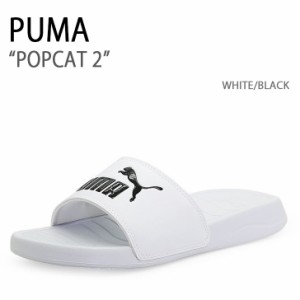 PUMA プーマ サンダル PUMA POPCAT 2 WHITE BLACK シューズ メンズ レディース 男性用 女性用 372279-02