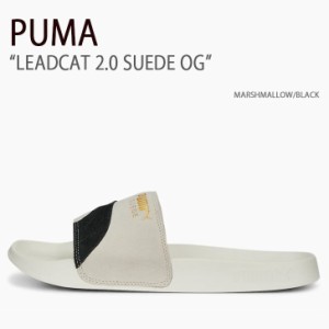 PUMA プーマ サンダル LEADCAT 2.0 SUEDE OG MARSHMALLOW BLACK シューズ メンズ レディース 男性用 女性用 389117-02