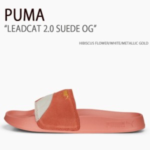 PUMA プーマ サンダル LEADCAT 2.0 SUEDE OG HIBISCUS FLOWER WHITE METALLIC GOLD シューズ 389117-04