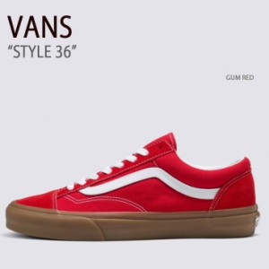 VANS バンズ スニーカー STYLE 36 GUM RED VN0A54F6RED スタイル36 メンズ レディース 男性用 女性用