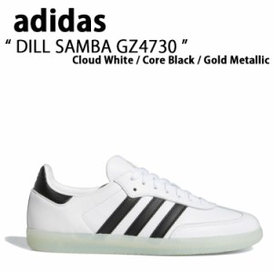 adidas アディダス スニーカー DILL SAMBA GZ4730 ディル サンバ WHITE BLACK ホワイト ブラック シューズ レザー 本革 クラシック メン