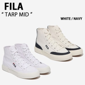 FILA フィラ スニーカー TARP MID 1XM01963F タープ ミッド ホワイト ネイビー メンズ レディース 男性用 女性用