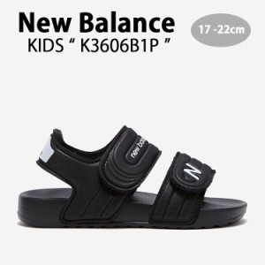 New Balance ニューバランス キッズ サンダル NewBalance 3606 BLACK キッズシューズ ブラック K3606B1P キッズ用 ジュニア用 子供用