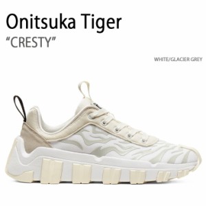 Onitsuka Tiger オニツカタイガー スニーカー CRESTY WHITE GLACIER GREY クレスティ ホワイト グレイシアグレー 1183B750.100