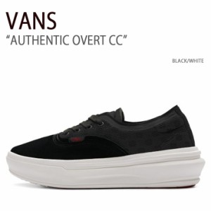 VANS バンズ スニーカー AUTHENTIC OVERT CC BLACK WHITE VN0007NVBZW オーセンティックオーバートCC メンズ レディース