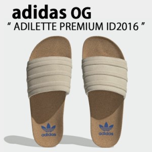 adidas originals アディダス レディース サンダル ADILETTE PREMIUM ID2016 アディレッタ プレミアム WHITE BLUE スライドサンダル