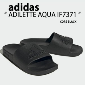 adidas アディダス サンダル ADILETTE AQUA CORE BLACK IF7371 アディレッタ スライドサンダル シャワーサンダル 一体型 ブラック スリッ