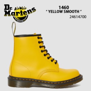 Dr.Martens ドクターマーチン 8ホールブーツ レザーブーツ 1460 8EYE BOOTS 24614700 1460 YELLOW イエロー 黄色  レザー シューズ レデ