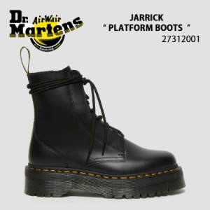 Dr.Martens ドクターマーチン レザーブーツ JARRICK SMOOTH LEATHER PLATFORM BOOTS 8 TIE BOOT 27312001 ブラック レザー 厚底ブーツ