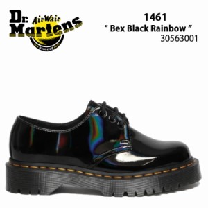 Dr.Martens ドクターマーチン レザーシューズ  3ホールシューズ 1461 Bex Black Rainbow 3 EYE SHOE 30563001 1461 ブラック レインボー
