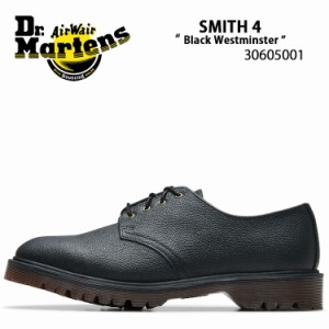 Dr.Martens ドクターマーチン SMITH 4 ホール シューズ SMITHS Black Westminster 30605001 スミス ブラック ウェストミンスター ビジネ