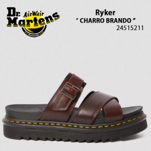 Dr.Martens ドクターマーチン サンダル コンフォートサンダル  Ryker 24515211 BROWN ブラウン スリッパ レザーサンダル ラバーソール メ