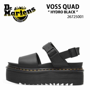 Dr.Martens ドクターマーチン サンダル ストラップサンダル VOSS QUAD SANDAL 26725001 ベルトサンダル ブラック サイズ調整 レディース 