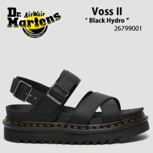 Dr.Martens ドクターマーチン サンダル ベルトサンダル Voss II Black Hydro 26799001 ストラップサンダル ブラック レディース 女性用