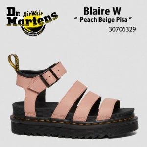 Dr.Martens ドクターマーチン サンダル ストラップサンダル Blaire Peach Beige Pisa 30706329 ブレア ピンク サイズ調整 レディース 女