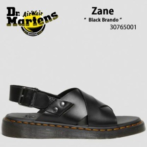 Dr.Martens ドクターマーチン サンダル グラディエーター サンダル Zane Black Brando 30765001 コンフォートサンダル レザー メンズ レ