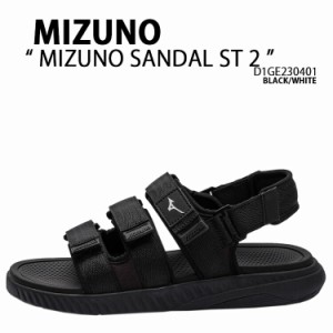 Mizuno ミズノ サンダル MIZUNO SANDAL ST 2 D1GE230401 サンダル ST 2 BLACK WHITE ブラック ホワイト スポーツサンダル ストラップサン