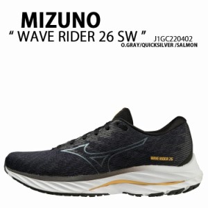 Mizuno ミズノ スニーカー WAVE RIDER 26 SW J1GC220402 ウェーブライダー 26 (幅広 4E) GRAY SILVER グレー シルバー ランニングシュー